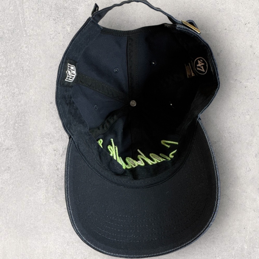 '47 Seattle Seahawks Hat Women's OSFA Black Neon Script Adjustable - Picture 11 of 11